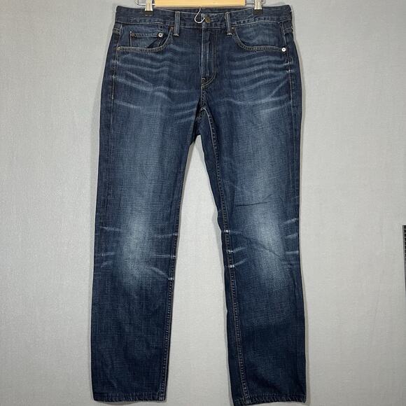 Bonobos The Summerweight Jean Men's Straight Leg 33x32 100% Cotton Blue - Picture 1 of 9